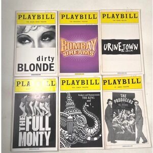 Vintage Broadway Playbill Collection Dirty Blonde Producers‎ Urinetown Tickets